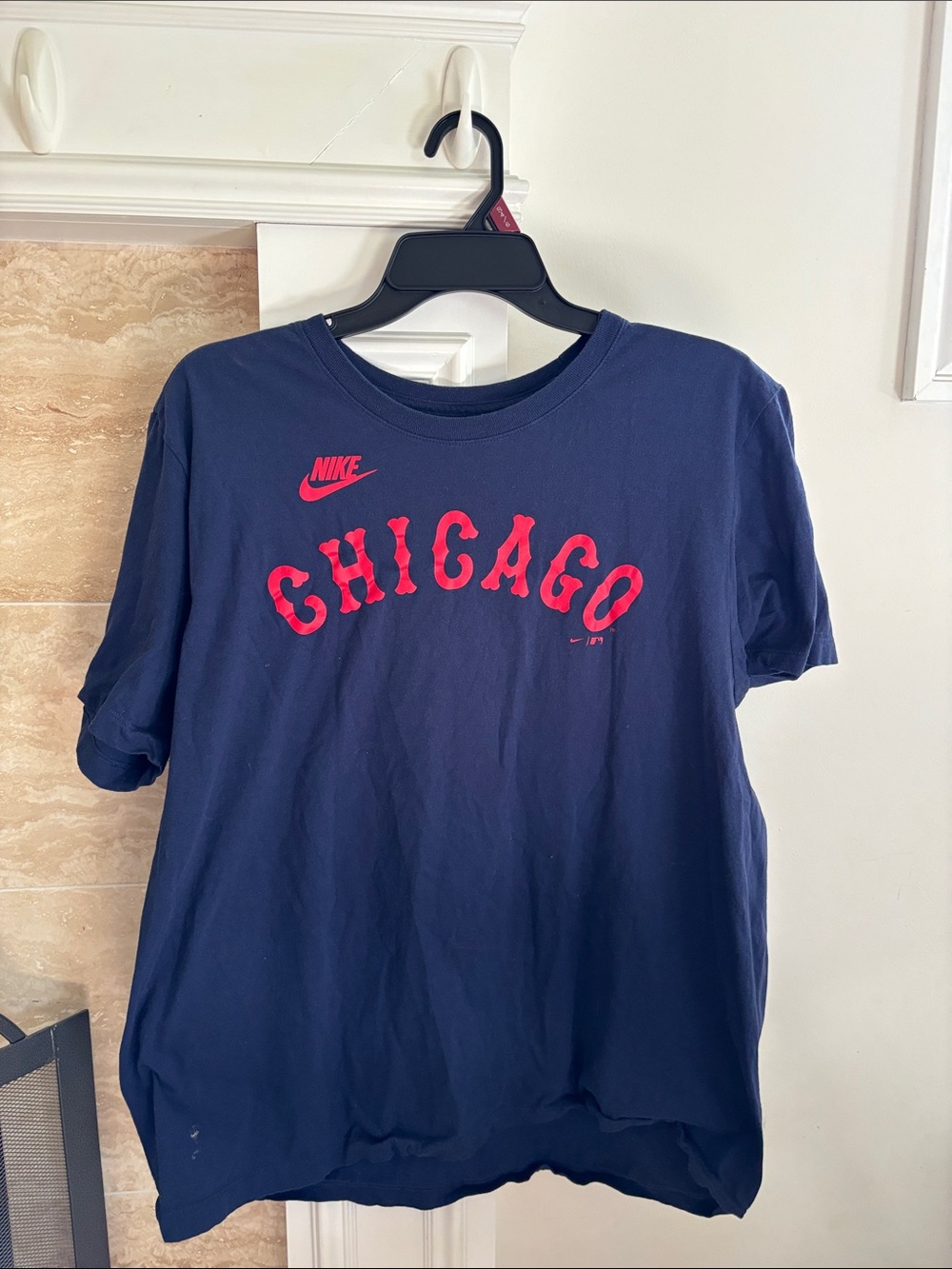 Nike Chicago Long Sleeve Tee - Navy & Red